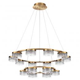 Odeon light 5032/96L L-VISION ODL24 447 античн.бронза/металл/акрил Люстра LED 96W 4000K 6333лм FIVRE 